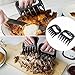LauKingdom Matte Wolverine Meat Claws-Pulled Pork Shredder Claws-BBQ Meat Handler Forks (Black)