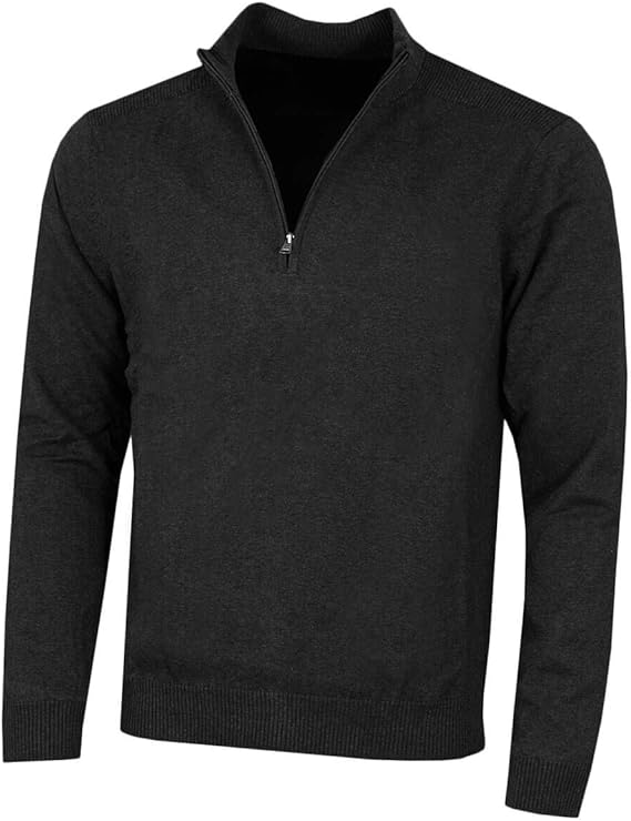 Greg Norman Mens Bonded Fleece Lined Windproof 1/4 Zip Golf Sweater