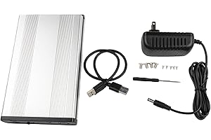 Lawnoval 3.5 Inch for SATA to USB 3.0 External Hard Drive Enclosure, Aluminum Alloy Mobile Disk Box for 2.5"" HDD, for Compac