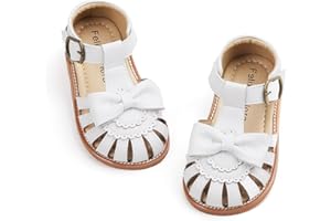 Felix & Flora Toddler Girls Sandals Closed Toe Princess Sandals for Summer Party Flower Girl Wedding School