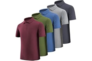 BALENNZ Boy's Golf Polo Shirt School Uniform - Moisture Wicking Athletic Short Sleeve Active Performance Polo Shirts