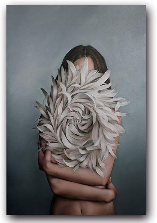 Amazon.com: Girl Canvas Painting Wall Painting Print Poster Wall Art