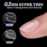 BTArtbox Adhesive Nail Tabs 300Pcs 15 Sizes Ultra Thin Waterproof False Nail view 2