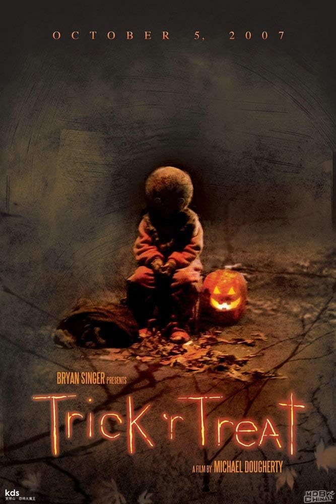 GZCJHP Trick R' Treat Movie Poster Horror Art Silk Poster Canvas Print 13x20 24x36 inch for Room Decor Decoration-001 (20x30cm Canvas)