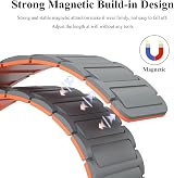 WOOZ Soft Silicone Sport Band for Samsung Galaxy Watch 4 5 6 40mm 44mm Magnetic view 3