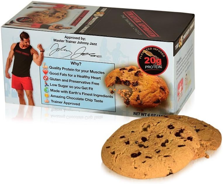 Protein Cookie, Delicious Chocolate Chip Taste & Texture, Gluten Free, 20gms of Protein and Trainer Approved!