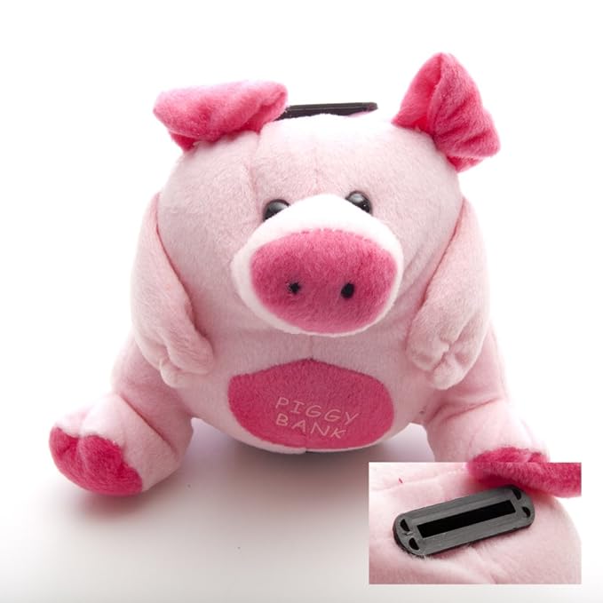 Plush Piggy Bank Toys & Games