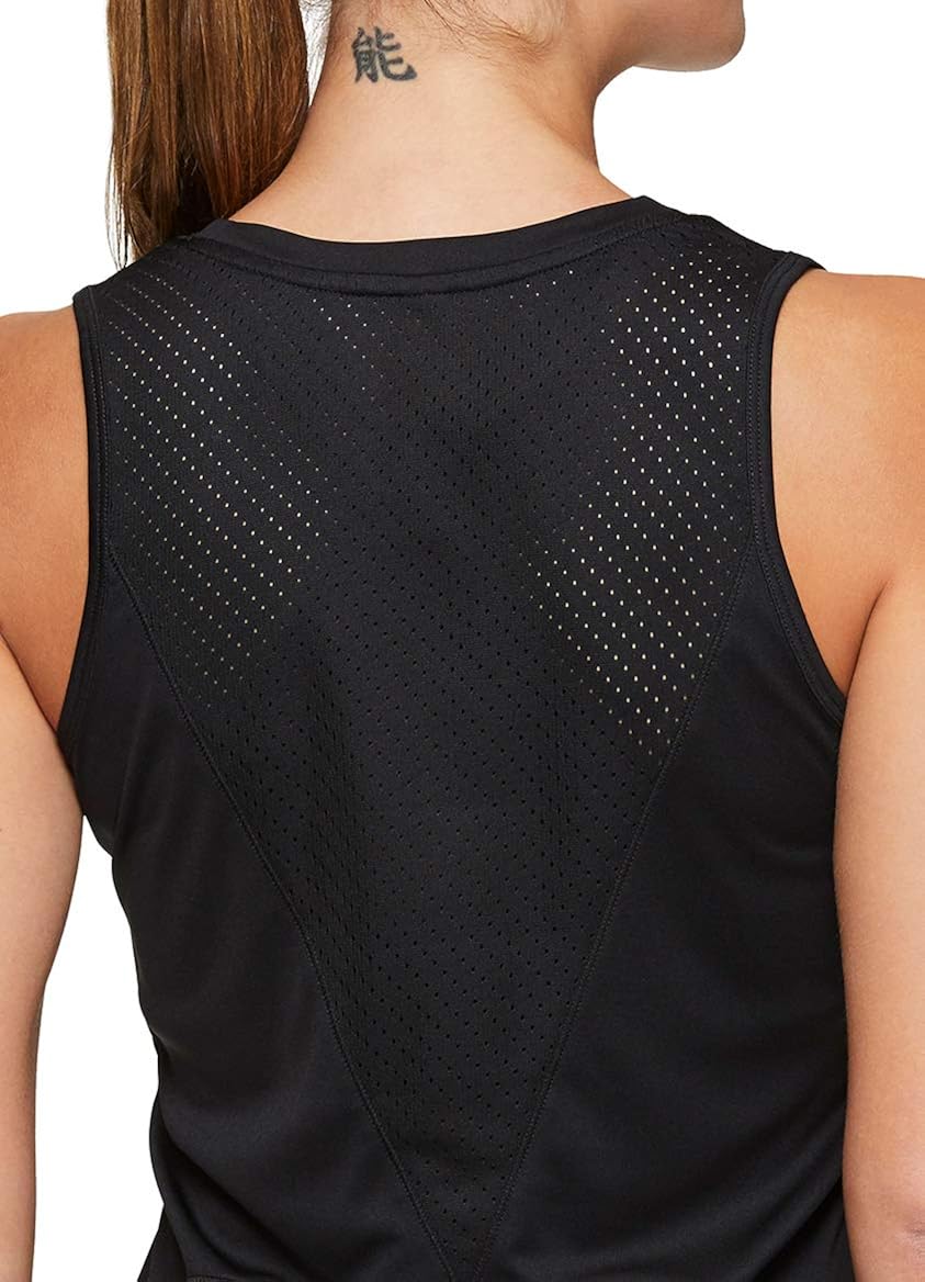 RBX Active Women's Sleeveless Athletic Performance Running Workout Yoga Tank Top with Mesh Ventilation: Clothing