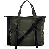 XEYOU Large Nylon Tote Bag for Women Lightweight Crossbody Tote Handbag with Detachable Strap for Daily, Work, College,Travel