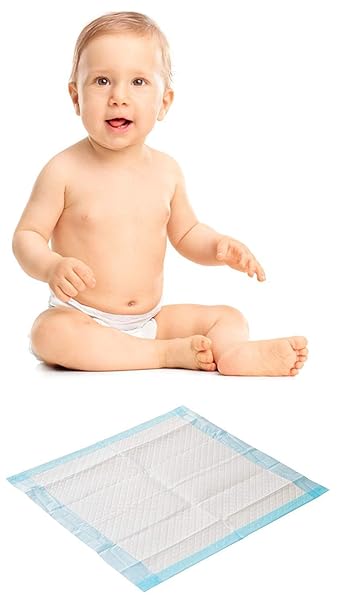 Einmalunterlagen Wickelunterlagen Tierunterlagen blau 40 x 60 6 lagig von Medi-Inn 100 Stück