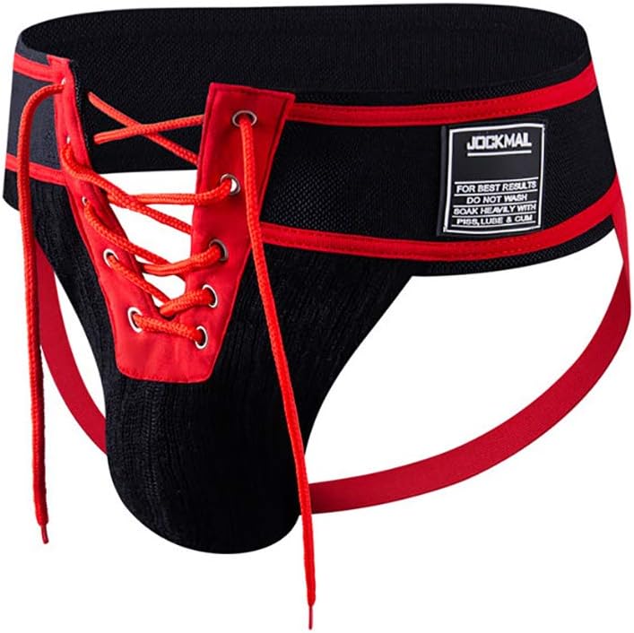 Sexy Men's Jock Strap Athletic Supporter Wide Belt Sexy Thong Men's Underwear Lace Extra Comfortable Men Sport Underwear Briefs For Gym Sport