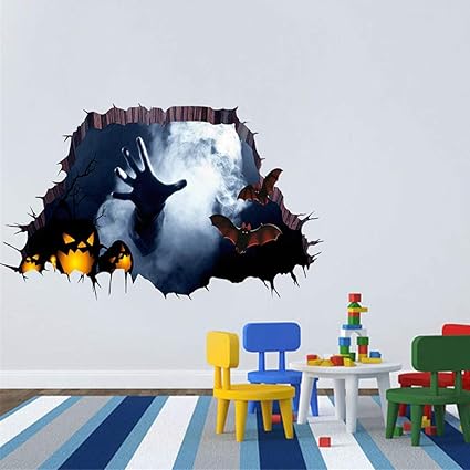 YWLINK Vinilo Decorativo Personalidad De Halloween Etiqueta De ...