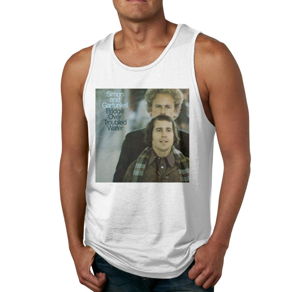  S Bridge Over Troubled Water Fashion Running Sleeveless Tank Tops T Shirts