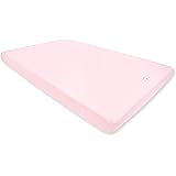 Burt's Bees Baby - Fitted Mini Crib Sheet for Pack 'n Play or Portable Playard, 100% Organic Cotton (Blossom) , 24x38 Inch (P