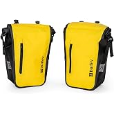 Burley Pannier Set, Roll-Top, Waterproof, 22L Total Capacity, 8mm to 15mm Rack Bar Compatible