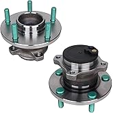 PAROD Pair Rear 512347 Wheel Hub Bearing Assembly Compatible with 2004-2013 Mazda 3, 2009-2013 Mazda 3 Sport, 2006-2017 Mazda 5, 5 lugs w/ABS
