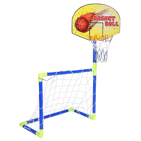 KDKDA Toy Basketball Hoop Soccer Sports Diseño 2 en 1 con ...