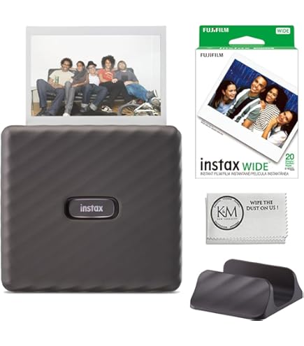 フィルムカメラ FUJI FILM INSTAX LINK WIDE MOCHA GRAY Fujifilm instax Link Wide Printer, Mocha Gray - Walmart.com