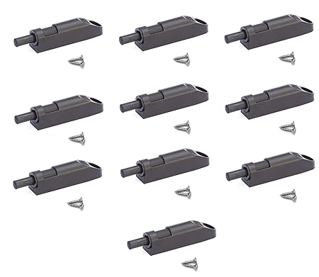 Furnica 10x Soft Close Cabinet Door Damper Adapter Black