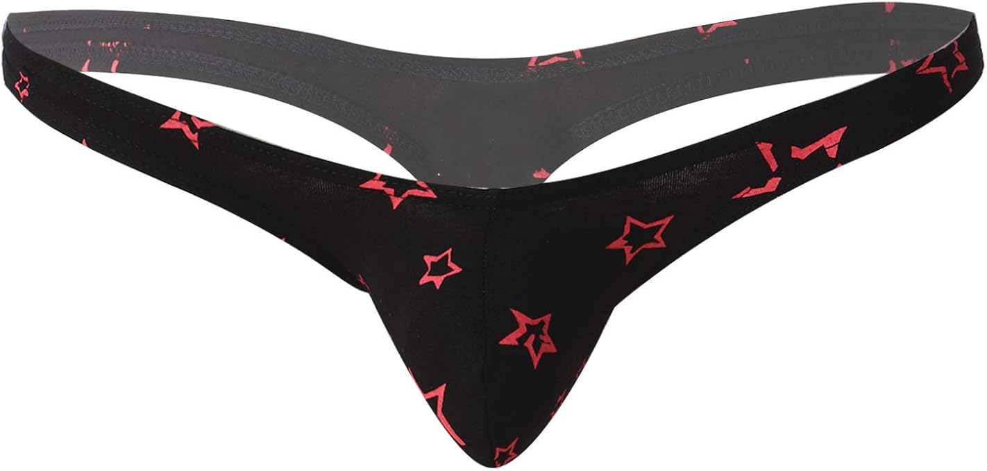 renvena Men's Low Waist GStrings Mini Budge Pouch Briefs Club Sports