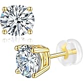 Moissanite Stud Earrings 925 Sterling Silver Lab Created Earrings for Women Men DOJOJOSA Jewelry Gifts