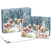 , Bear-Y Merry Boxed Christmas Cards by Tim Coffey