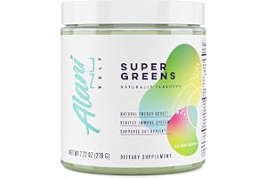 Alani Nu Super Greens Powder Wild Berry | Green Juice Supplement | Spirulina + Wheat Grass Powder | Naturally Flavored | Smoo