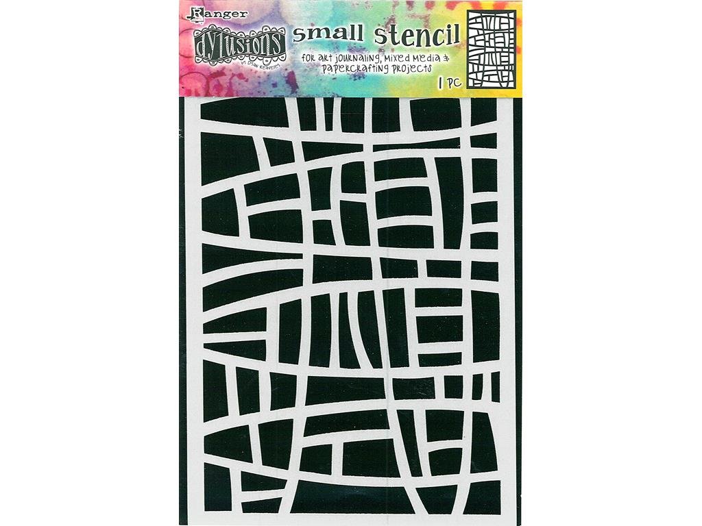 Ranger Dylusions Stained Glass Stencil, Synthetic Material, 23.3 x 13.9 x 0.1 cm