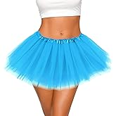 Tutus for Women 5 Layered Tutu Skirts for Women Adults Girls Teens Rave Halloween Costume Tutu Dance Skirt Tulle Skirts