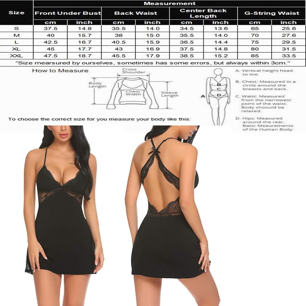 Avidlove Women Lingerie Lace Chemise Sleepwear Babydoll Teddy Lingerie at  Women’s Clothing store