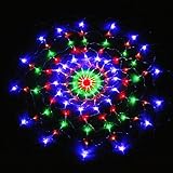 TOMTOP Colorful RGB Net 120 LED Light for Christmas Party Wedding US 110V Ships from CA