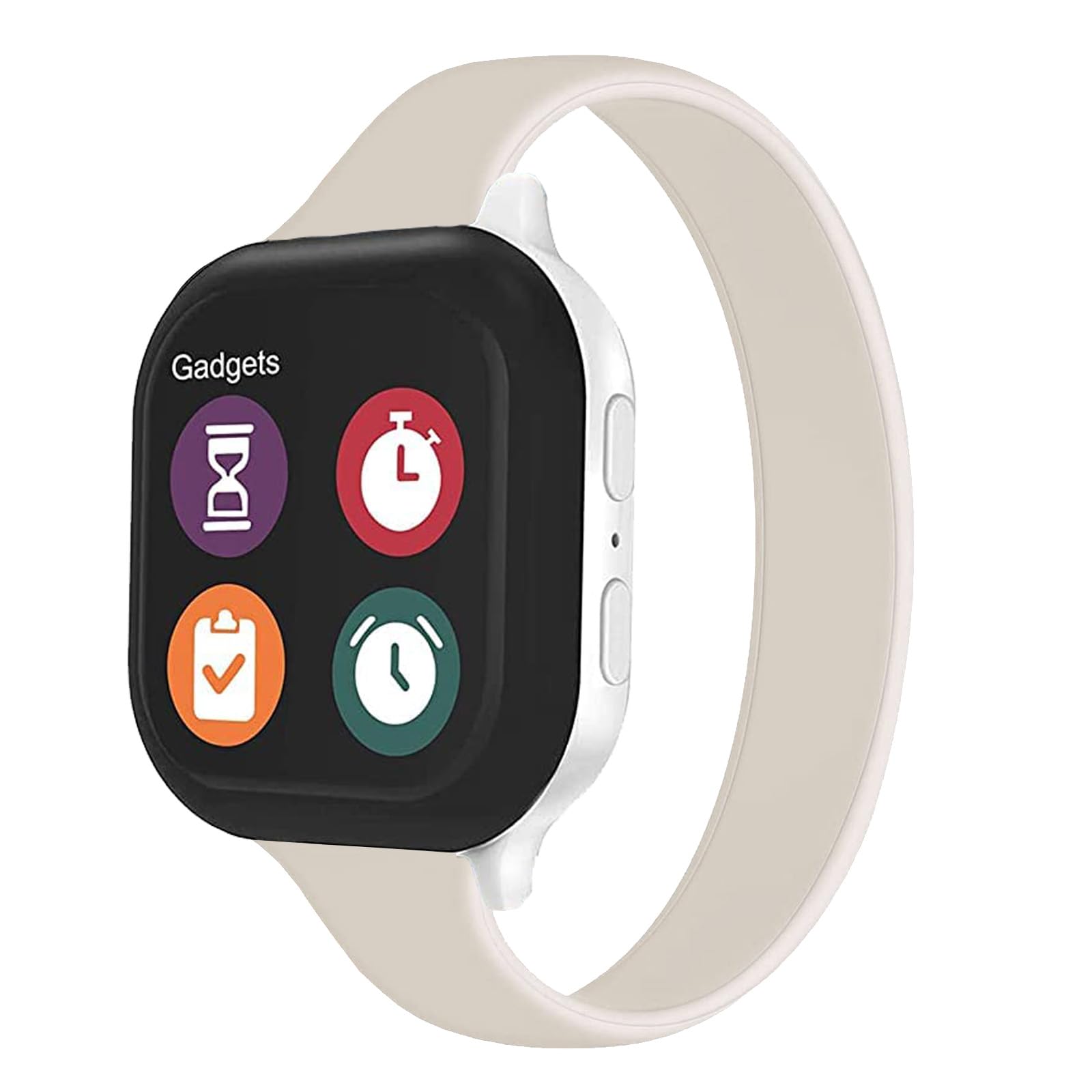 GUYUEFENG Solo Loop Slim Band Compatible with Apple Watch Bands 38mm 40mm 41mm 42mm 44mm 45mm 46mm, Stretchy Silicone Elastic Women Sport Thin Strap for iWatch Series 11 10 SE 9 8 7 6 5 4 3 2 1