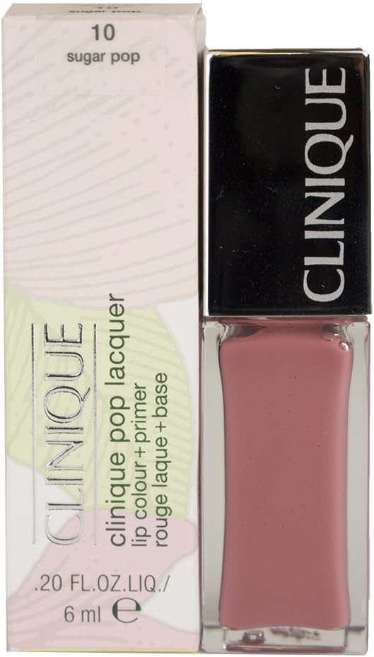Clinique Pop Lacquer Lip Colour + Primer, 10 Sugar Pop : Beauty
