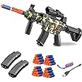 BYTEWAR Soft Bullets Toys Guns for Boys,M416 Foam Blaster Gun,Electric Sniper Rifle with Scope 40 Darts 2 Magazines,Full auto Gun for Kids Ages 6-12 Years Old,Gifts for Adult, Camouflage, M416-905B