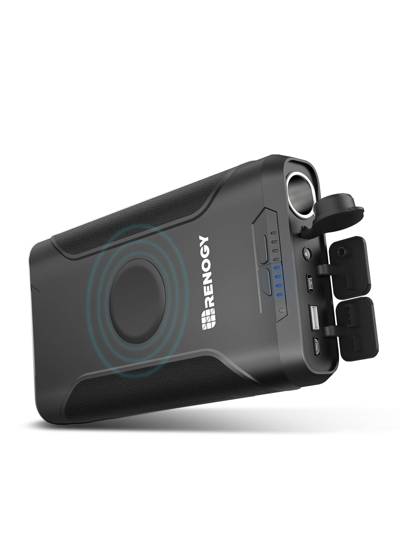 Renogy 72000mAh 266Wh 12v Power Bank con 60W PD, batería CPAP para acampar, banco de energía grande de alta capacidad para camping con carga inalámbrica USB-C DC y linterna, fuente de alimentación de respaldo para Starlink Mini
