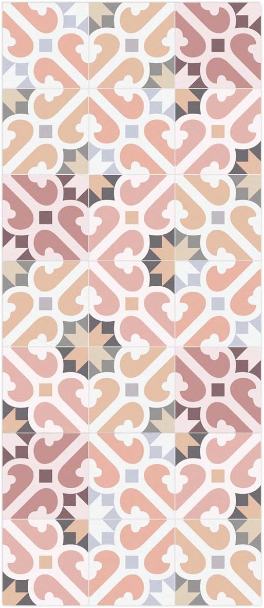 MAMUT Big Design Non-slip and flame retardant KITCHEN RUG. Mimosa Warm 60x140cm. This plastic mat is easily cleaned with a mop. Made in Barcelona.