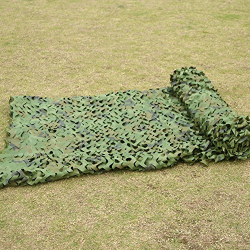 HYOUT Camo Net, Woodland Camouflage Netting Military Sunshade Nets Camping Hunting Shooting Blind Sunscreen Netting Camouflage Party Decoration