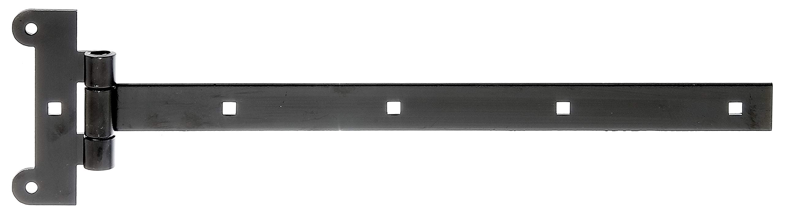 T-Hinge with Press-Fitted Pin Band: 391 x 30 mm/Scharnier: 121 x 51 mm schwarzer Tauchlack