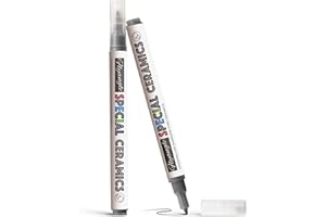 EliteSign Underglaze Pen for Ceramics, Underglaze Marker for Pottery Glaze, Pottery Pen, Porcelain, and DIY Ceramic Decorating - Black（Classic Hard Tip-1PK）