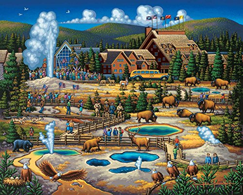 Dowdle Jigsaw Puzzle - Yellowstone Old Faithful - 500 Piece