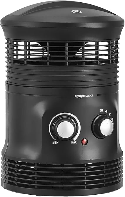 Amazon Basics Portable 360 Surround Fan Heater With 2 Speed Thermostat 1800 W Uk Plug Amazon Co Uk Home Kitchen