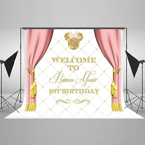 Amazon Com Photography Backdrop Birthday Banners Gold Background