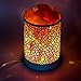 buways Salt Lamp with Modern White Metal Basket, Natural Himalayan Salt Light with UL Cord, On/Off Switch and Bulbs for Air Purifying and Home Decoration (4.75’’X6.2”X4.75’’, 4 – 4.4 lbs)