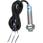 MECCANIXITY Inductive Proximity Sensor, NPN NC M12 2mm Approach Sensor | DC 6-36V 300mA 3 Wire Proximity Switch Detector for Industrial Automation LJ12A3-2-Z/AX