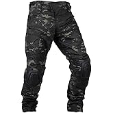 KRYDEX K4 Combat Pants with Knee Pads Ripstop Como Cargo Pants for Men