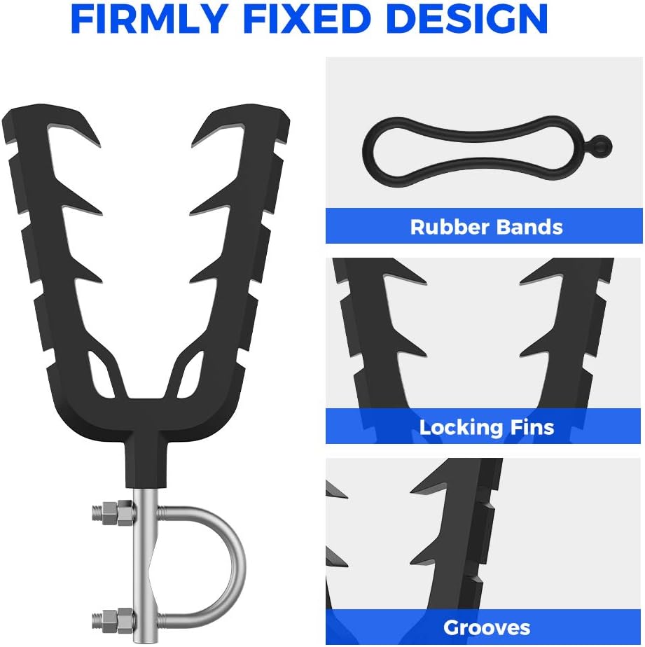 Gun Mounts for ATV with Rubber Straps Compatible with ATV Mobility Scooter Hunting Bike Shooting Carts: Automotive