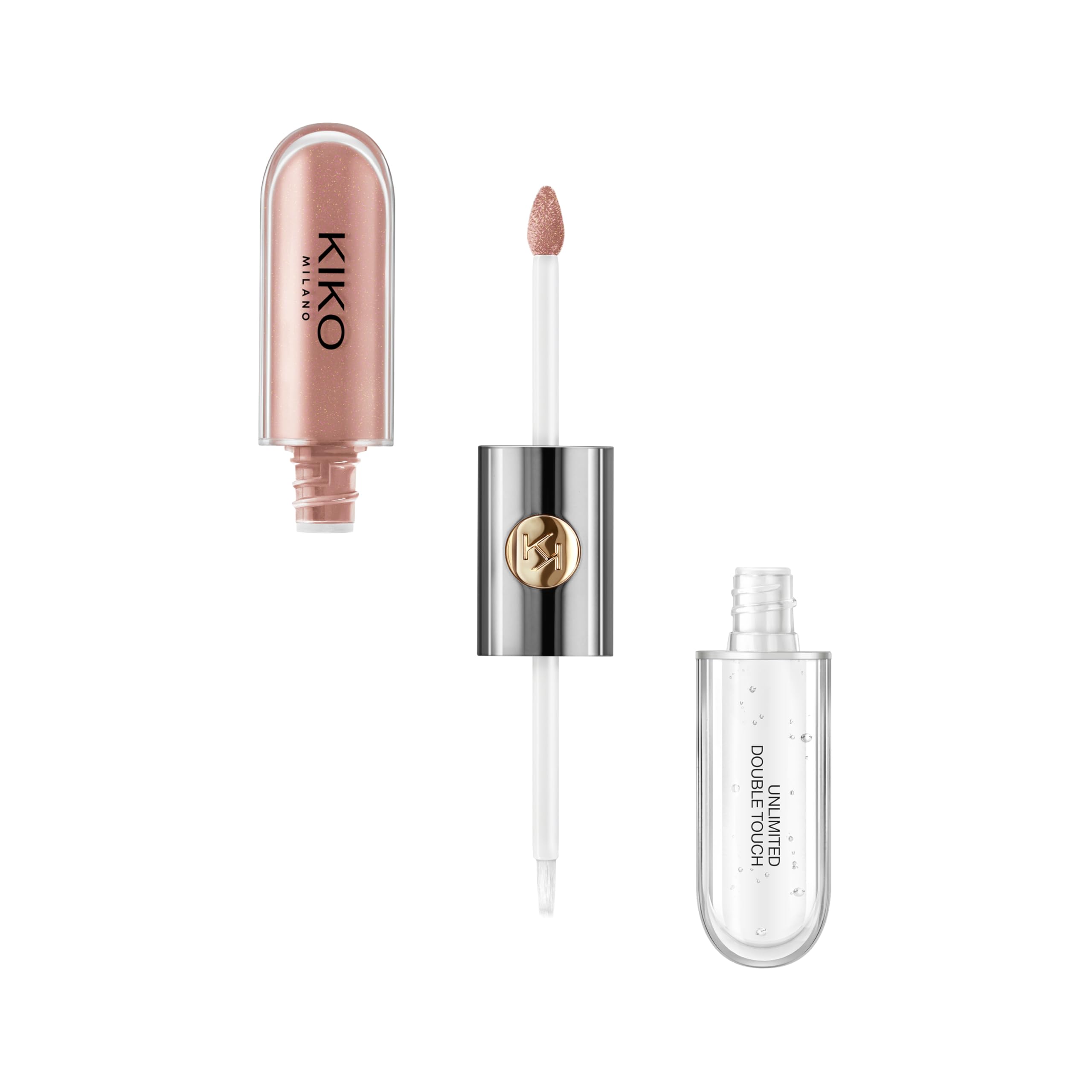 KIKO Milano Unlimited Double Touch 102, Liquid Lipstick With A Bright Finish In A Two-Step Application. Lasts Up To 12 Hours. No-Transfer Base Colour