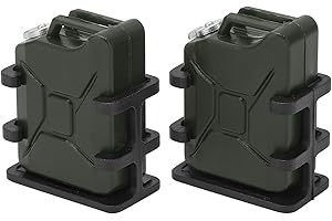 Bewinner Simulated Fuel Tank Mini Oil Can | RC Crawler Decoration Accessory for SCX10 1/10 1/8 Scale Upgrade Parts (Dark Gree