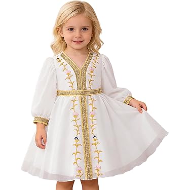 Vestido Étnico Para Bebé Niña Con Estampado Jaipuri - Mangas De Volantes Y Salwar Con Cierre Elástico - Conjunto De Algodón Cambric Para Fiestas Y Festivales