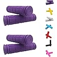 Helonge Bike Handlebar Grips, Non-Slip Rubber Bicycle Handle Bar Wraps for Kids Bikes(7 Colors)